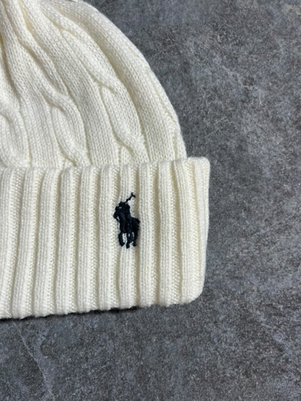 “PLR” Beanie White