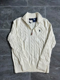 “PLR” Zipper White