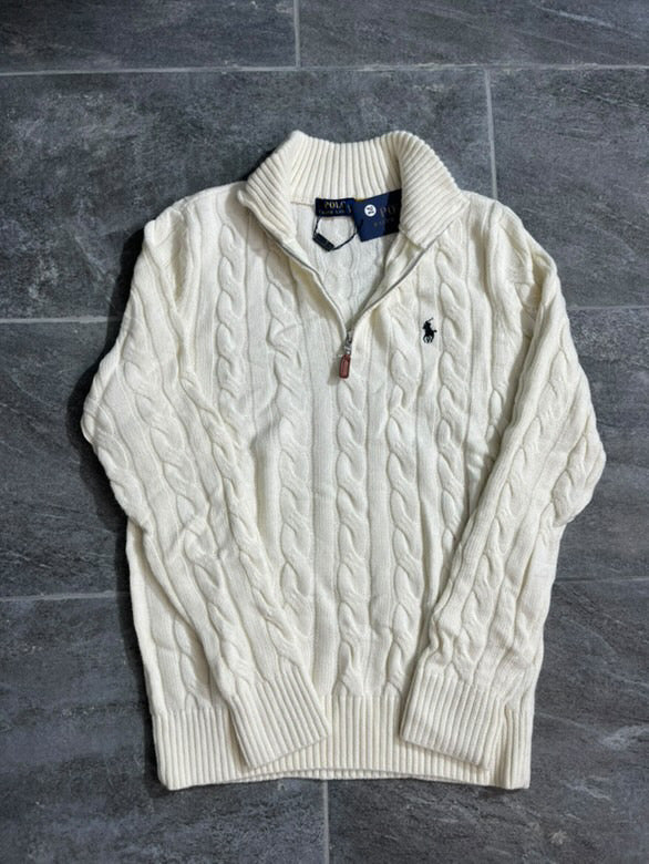 “PLR” Zipper White