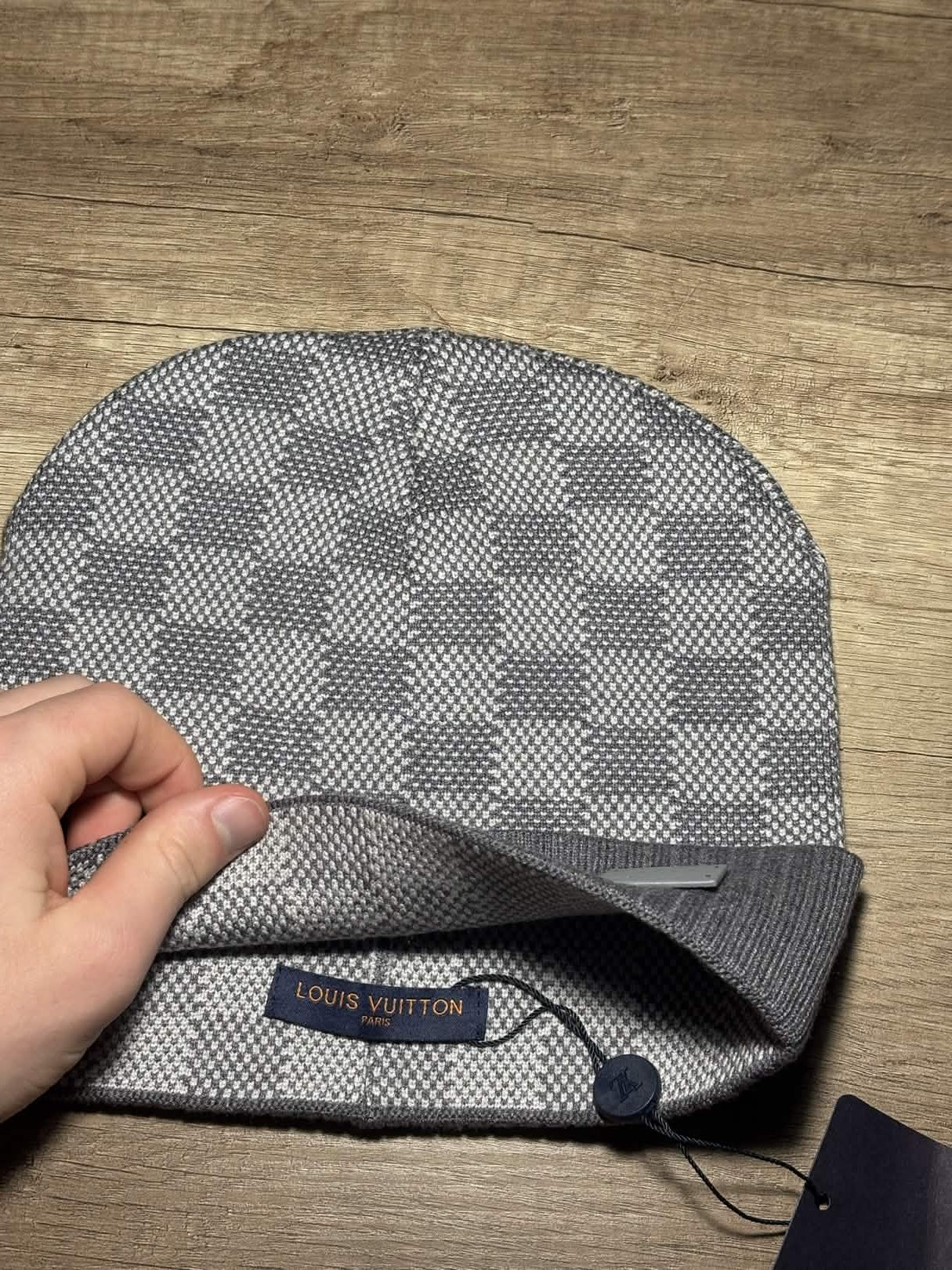 "LW" Beanie Grey