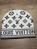 "LW" Beanie White