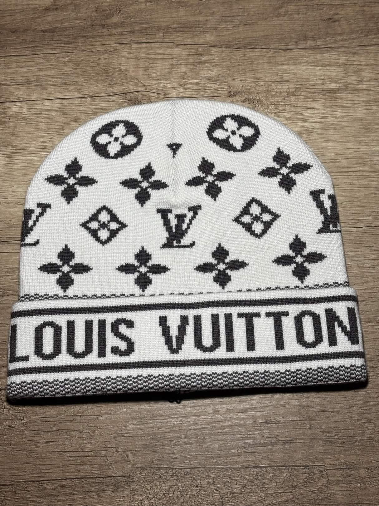 "LW" Beanie White