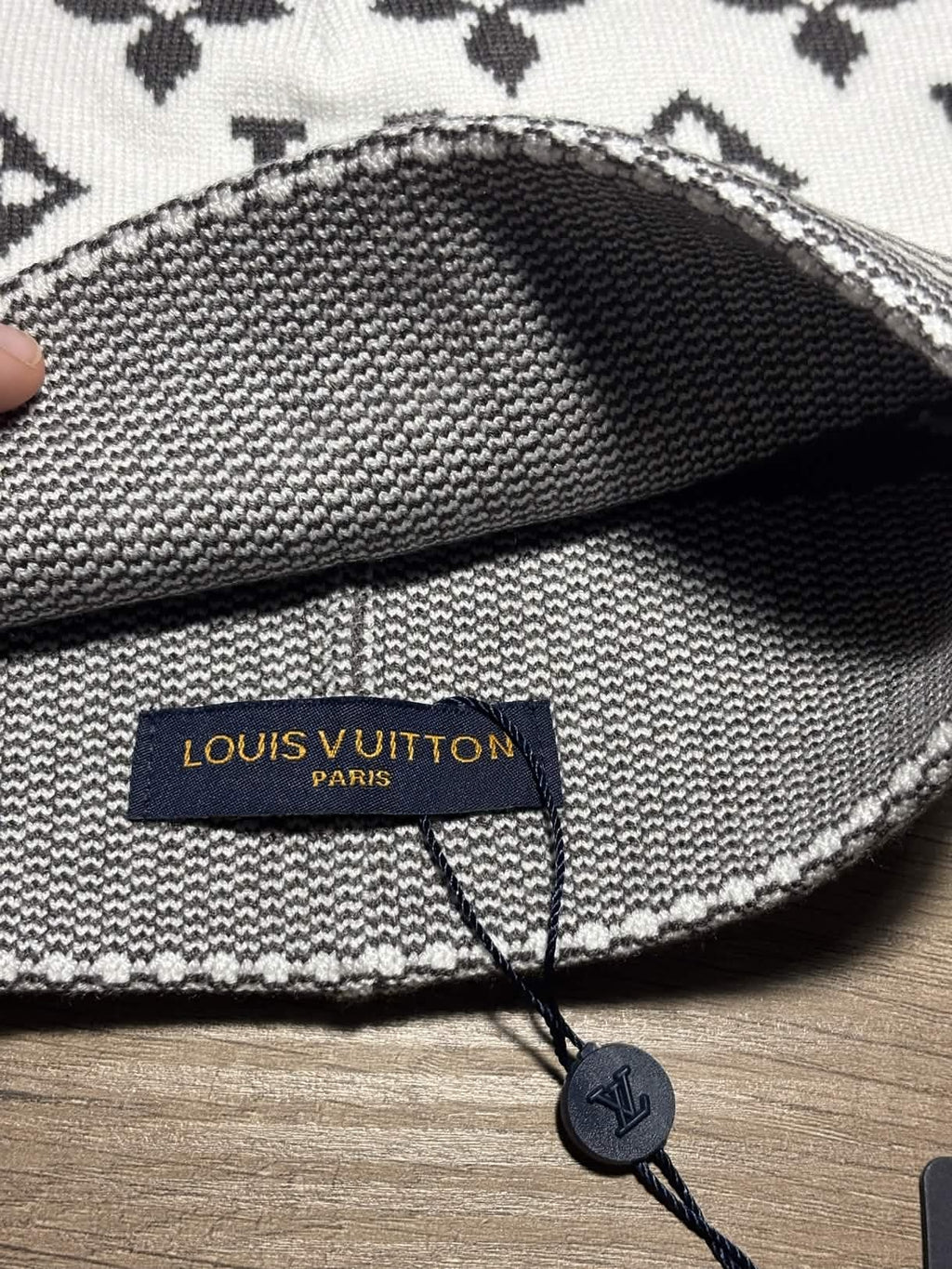 "LW" Beanie White